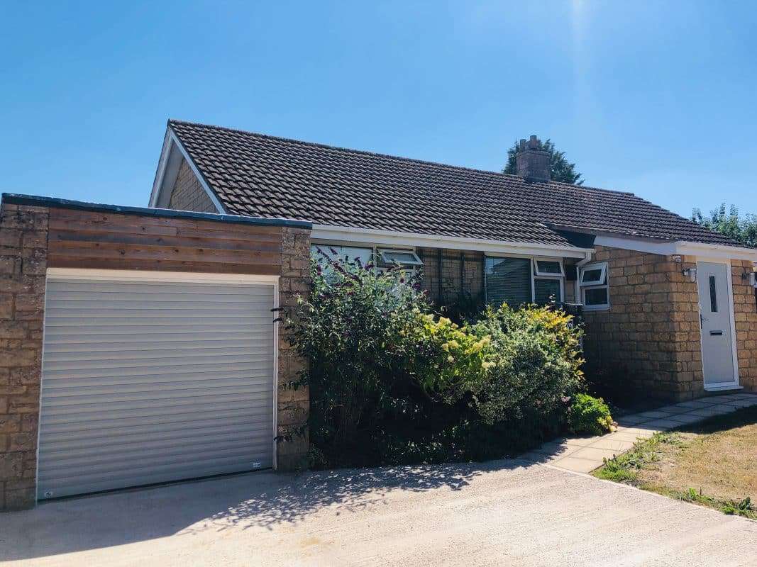 Light Grey Roller Garage Door