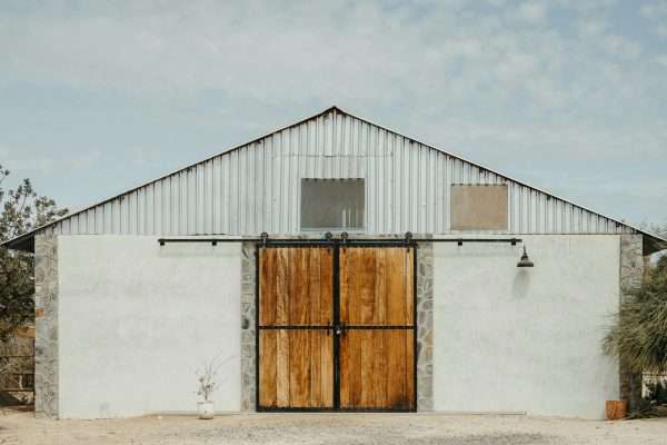 wooden garage door