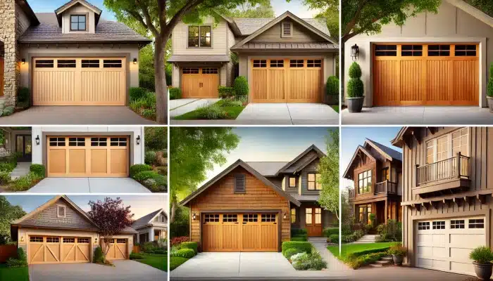 wooden garage doors