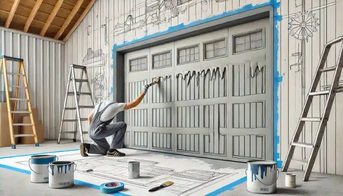 metal garage door paint